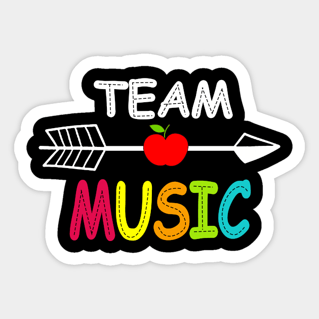 Team Music Teacher Sticker by ValentinkapngTee